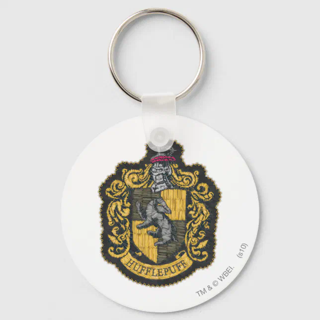 Harry Potter | Hufflepuff Crest Patch Keychain | Zazzle