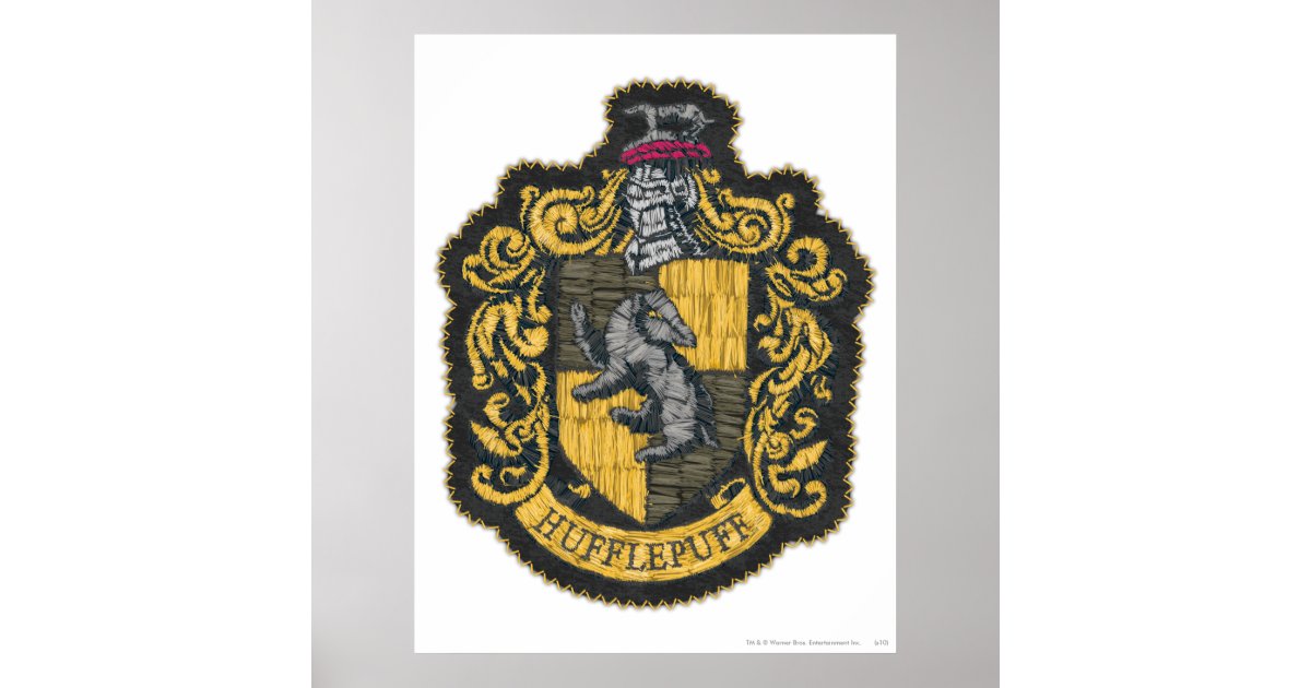 Harry Potter | Hufflepuff Crest Patch Poster | Zazzle