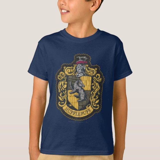 Harry Potter | Hufflepuff Crest Patch T-Shirt (Front)