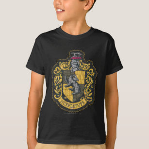 Harry Potter   Hufflepuff Crest Patch T-Shirt