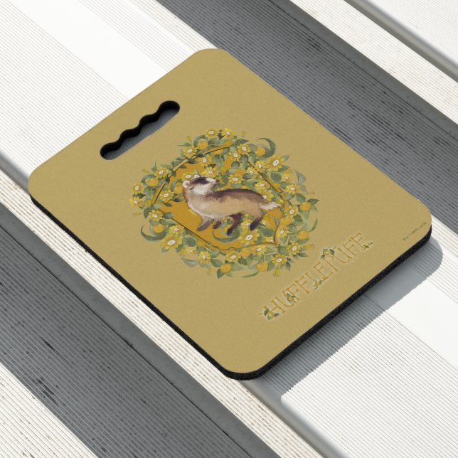 HARRY POTTER™ | HUFFLEPUFF™ Crest Seat Cushion (In Situ)