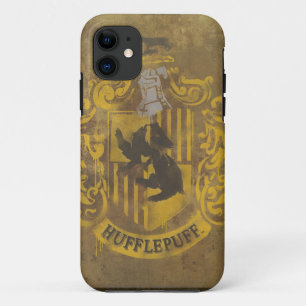 Harry Potter Hufflepuff Crest Spray Paint iPhone 11 Case