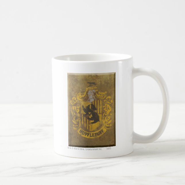 Harry Potter | Hufflepuff Crest Spray Paint Coffee Mug (Right)