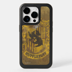 Harry Potter Hufflepuff Crest Spray Paint OtterBox iPhone 14 Pro Case