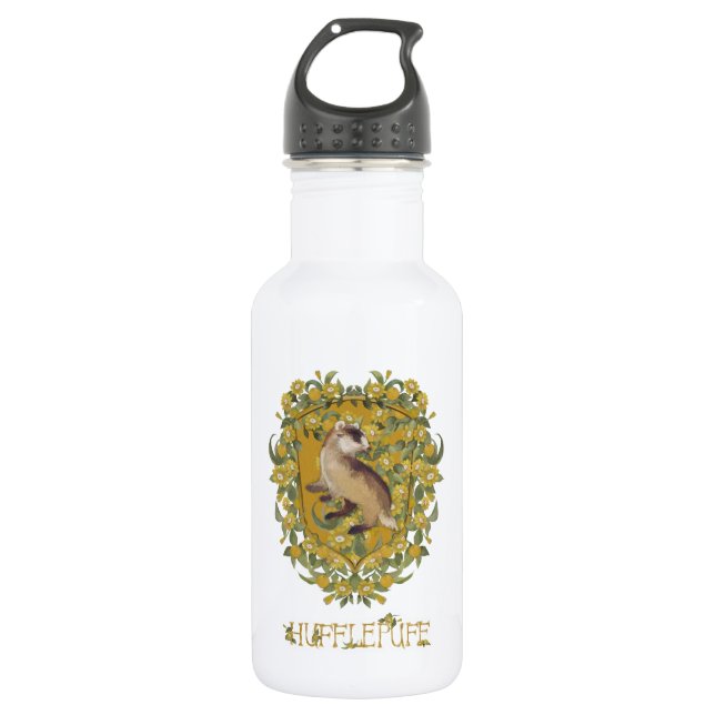 HARRY POTTER™ | HUFFLEPUFF™ Crest Stainless Steel Water Bottle (Front)