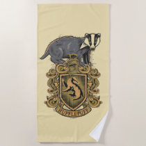Harry Potter | Hufflepuff Crest with Badger Beach Towel