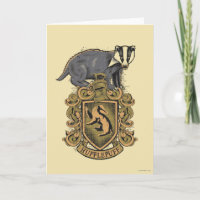 Harry Potter | Hufflepuff Crest with Badger Card