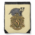 Harry Potter | Hufflepuff Crest with Badger Drawstring Bag Harry Potter | Hufflepuff Crest with Badger Drawstring Bag