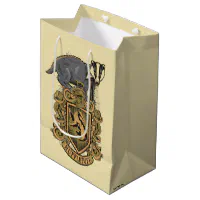 Harry Potter Hufflepuff Crest with Badger Medium Gift Bag Zazzle