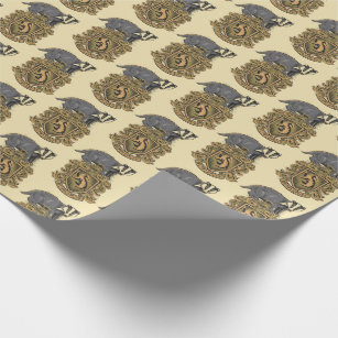 HARRY POTTER™, HUFFLEPUFF™ Crest Wrapping Paper Sheets