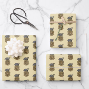 Harry Potter   Hufflepuff Crest with Badger Wrapping Paper Sheets