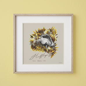 HARRY POTTER™ HUFFLEPUFF™  Floral Graphic Poster