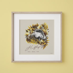 HARRY POTTER™ HUFFLEPUFF™  Floral Graphic Poster
