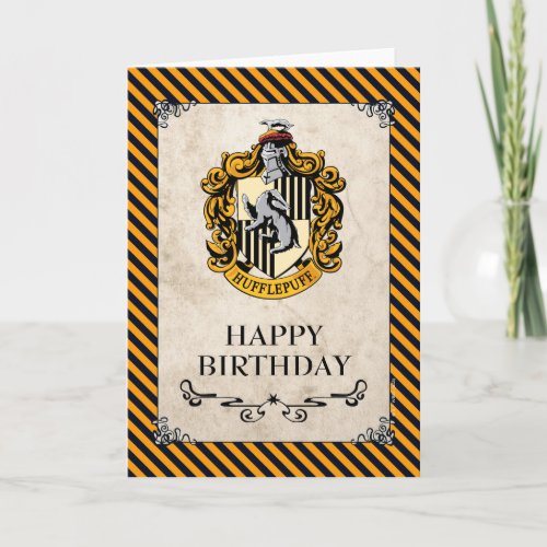 Harry Potter  Hufflepuff Happy Birthday Card