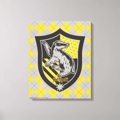 Harry Potter  Hufflepuff House Pride Crest Canvas Print