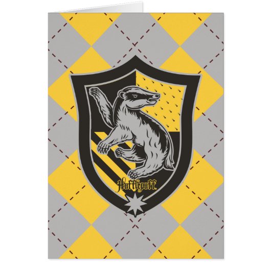 Harry Potter | Hufflepuff House Pride Crest Cards (Front)