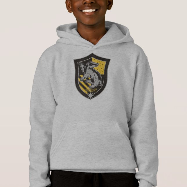 Harry Potter | Hufflepuff House Pride Crest Hoodie (Front)
