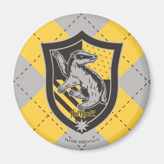 Harry Potter | Hufflepuff House Pride Crest Magnet (Front)