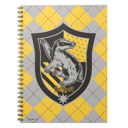 Harry Potter  Hufflepuff House Pride Crest Notebook