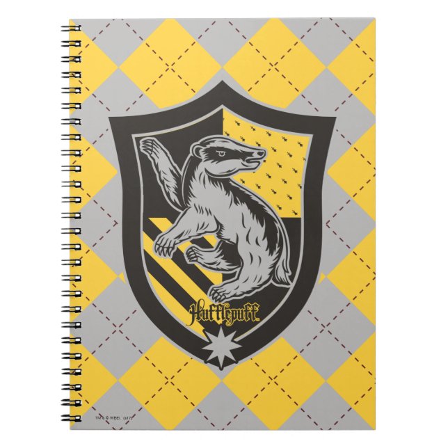 Harry Potter | Hufflepuff House Pride Crest Notebook (Front)