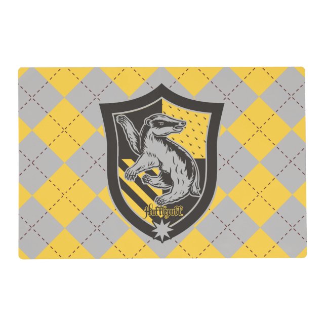Harry Potter | Hufflepuff House Pride Crest Placemat (Front)