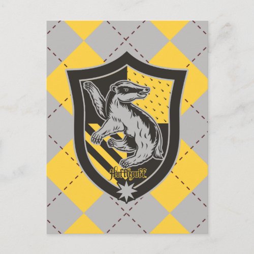 Harry Potter  Hufflepuff House Pride Crest Postcard