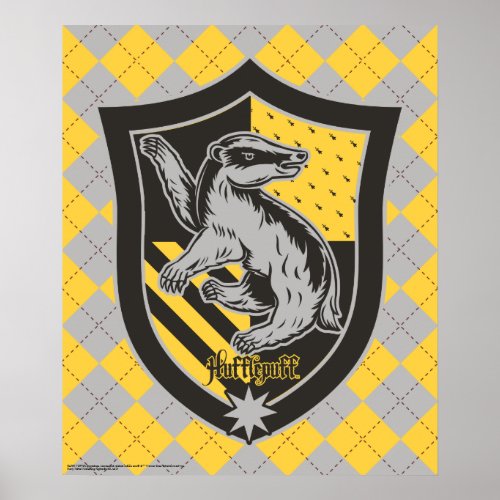 Harry Potter  Hufflepuff House Pride Crest Poster