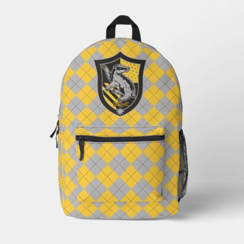 Harry Potter  Hufflepuff House Pride Crest Printed Backpack