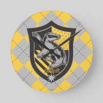 Harry Potter | Hufflepuff House Pride Crest Round Clock