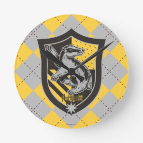 Harry Potter | Hufflepuff House Pride Crest Round Clock