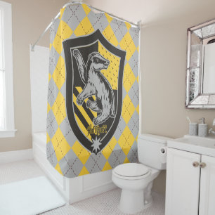Harry Potter Hufflepuff House Pride Crest Shower Curtain