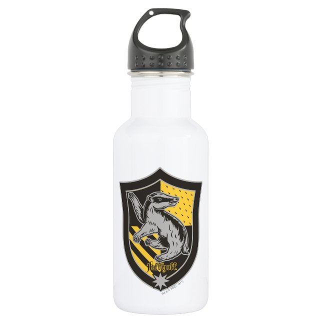 Harry Potter | Hufflepuff House Pride Crest Stainless Steel Water Bottle (Front)