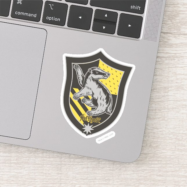 Harry Potter | Hufflepuff House Pride Crest Sticker (Detail)