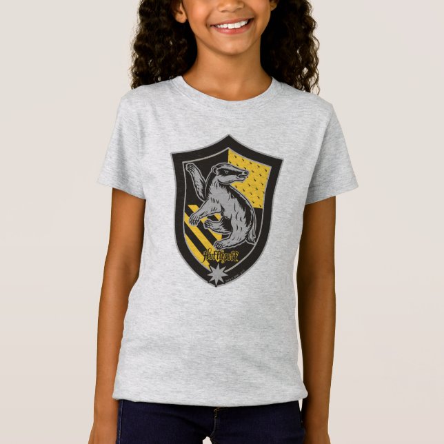 Harry Potter | Hufflepuff House Pride Crest T-Shirt (Front)