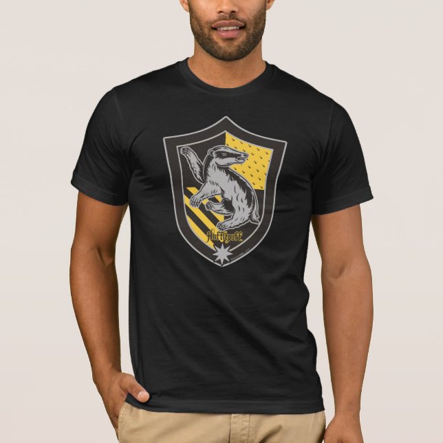Harry Potter | Hufflepuff House Pride Crest T-Shirt (Front)