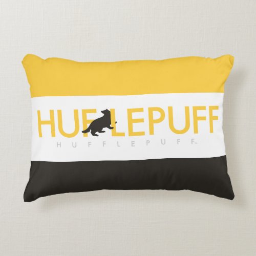 Harry Potter  Hufflepuff House Pride Logo Accent Pillow