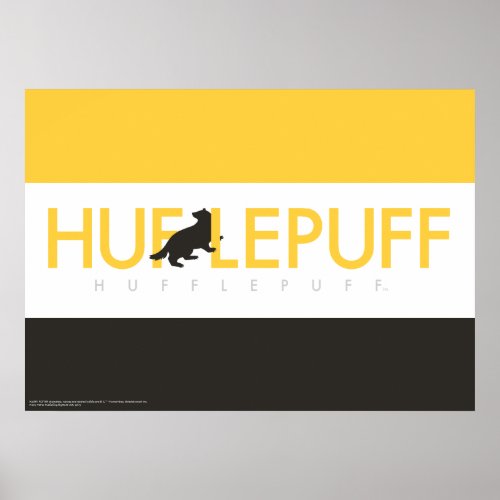 Harry Potter  Hufflepuff House Pride Logo Poster
