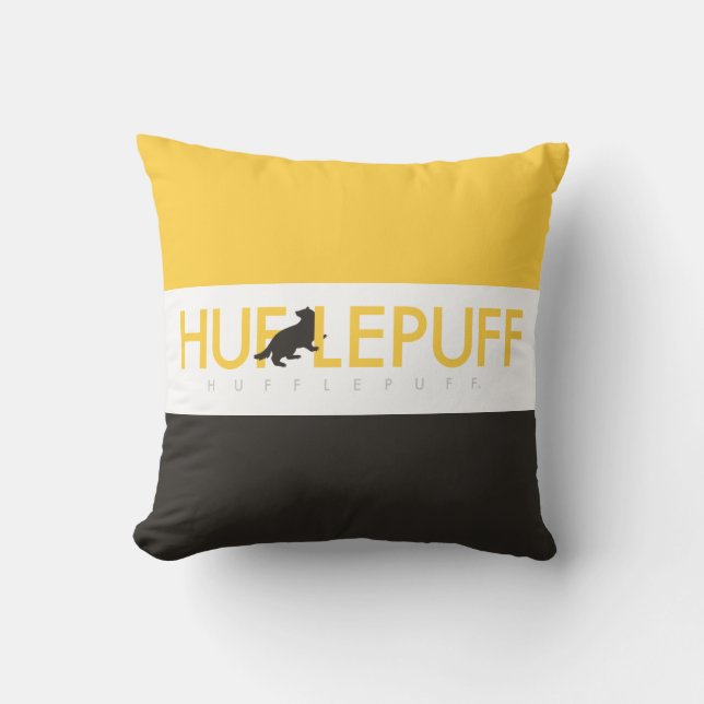 Harry Potter | Hufflepuff House Pride Logo Throw Pillow (Front)