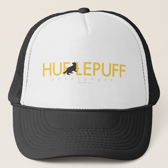 Harry Potter | Hufflepuff House Pride Logo Trucker Hat (Front)
