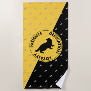 Harry Potter HUFFLEPUFF™ House Traits Graphic Beach Towel