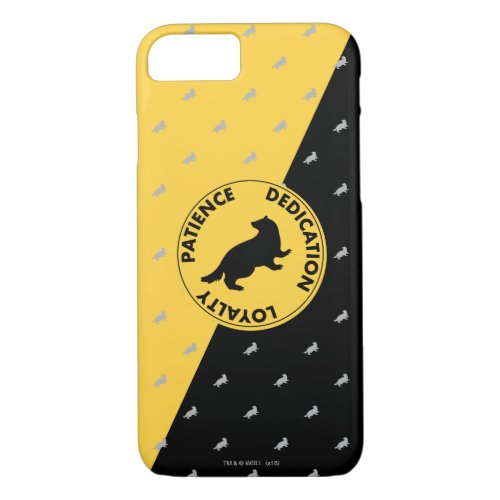 Harry Potter  HUFFLEPUFF House Traits Graphic iPhone 87 Case