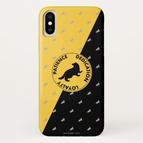 Harry Potter  HUFFLEPUFF House Traits Graphic iPhone X Case