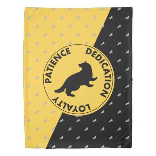 Harry Potter  HUFFLEPUFF House Traits Graphic Duvet Cover