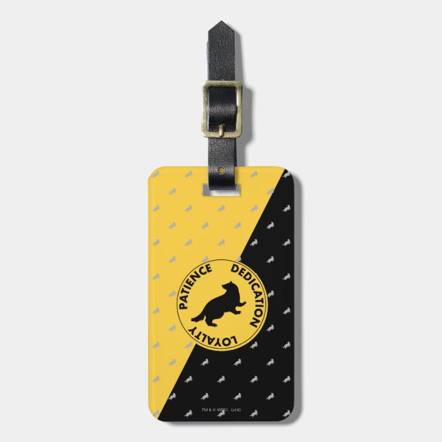 Harry Potter | HUFFLEPUFF™ House Traits Graphic Luggage Tag (Front Vertical)