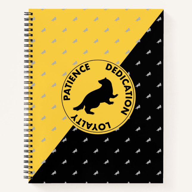 Harry Potter | HUFFLEPUFF™ House Traits Graphic Notebook (Front)