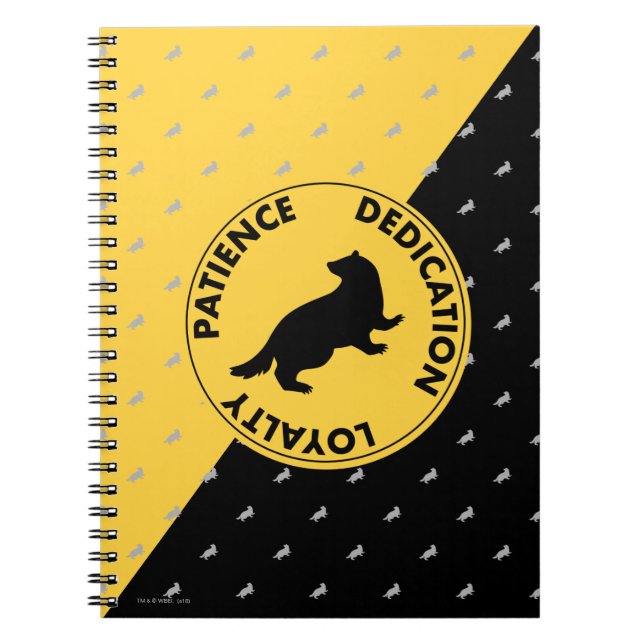 Harry Potter | HUFFLEPUFF™ House Traits Graphic Notebook (Front)