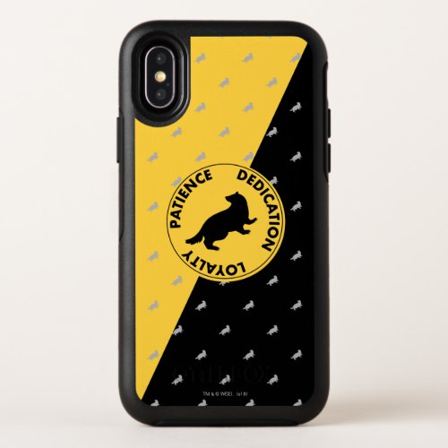 Harry Potter  HUFFLEPUFF House Traits Graphic OtterBox Symmetry iPhone X Case