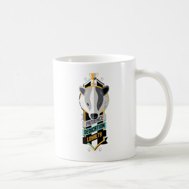 Harry Potter | HUFFLEPUFF™ House Traits Sigil Coffee Mug (Right)