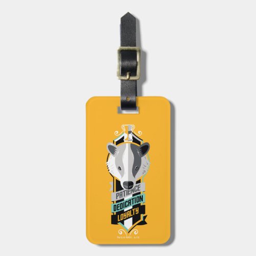 Harry Potter  HUFFLEPUFF House Traits Sigil Luggage Tag