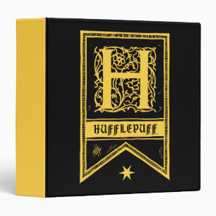 Harry Potter Hufflepuff Monogram Banner Binder